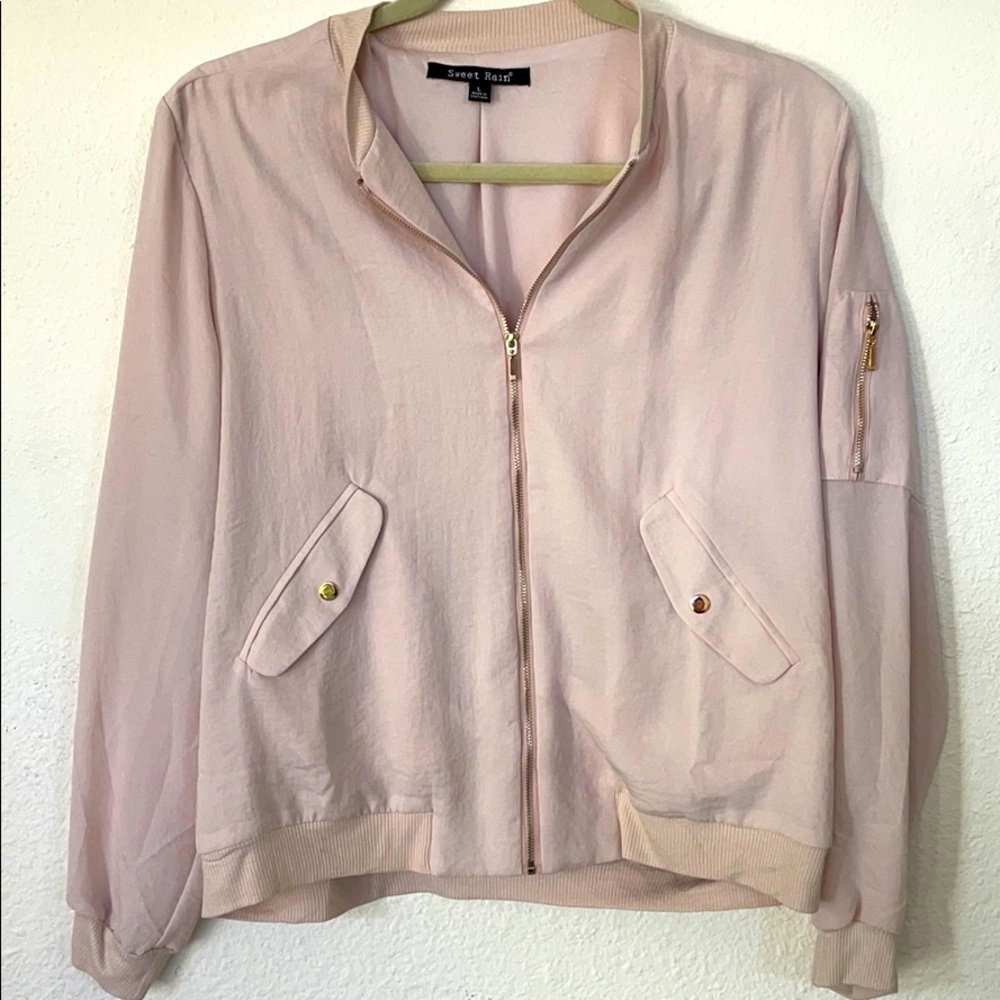 Sweet Rain NWOT Pale Pink Light Jacket